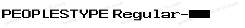 PEOPLESTYPE Regular字体转换